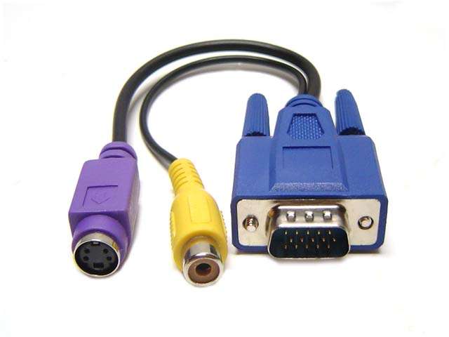 VGA to TV RCA/ S-Video Adapter - LOCAL STOCK
