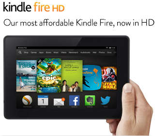 Kindle Fire 7" Tablet, Now in HD 8gb