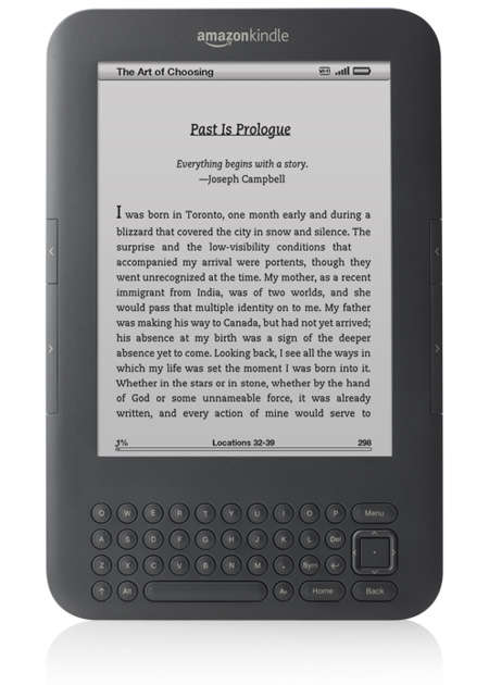 Kindle Keyboard 3G, 3G + Wi-Fi, 6" E Ink Display - includes Special Offers & Spons Screensavers
