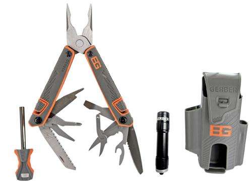 Gerber 31-001047 Bear Grylls Ultimate Survival Pack with Multitool, Flashlight, and Fire Starter