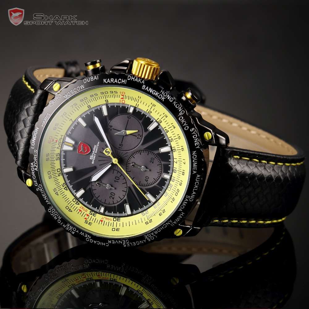 SHARK Worldtimer 1/20sec Chronograph Watch Brand New W/ BOX, PAPERS, LOADED!!