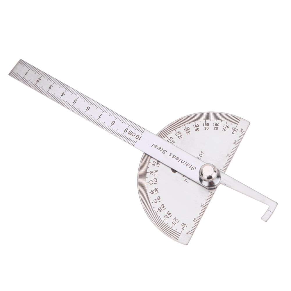 180 degree Steel Protractor with measuring ruler *Free Shipping*