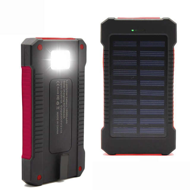Solar Power Bank 10000mah Solar Portable Charger *Free Shipping*