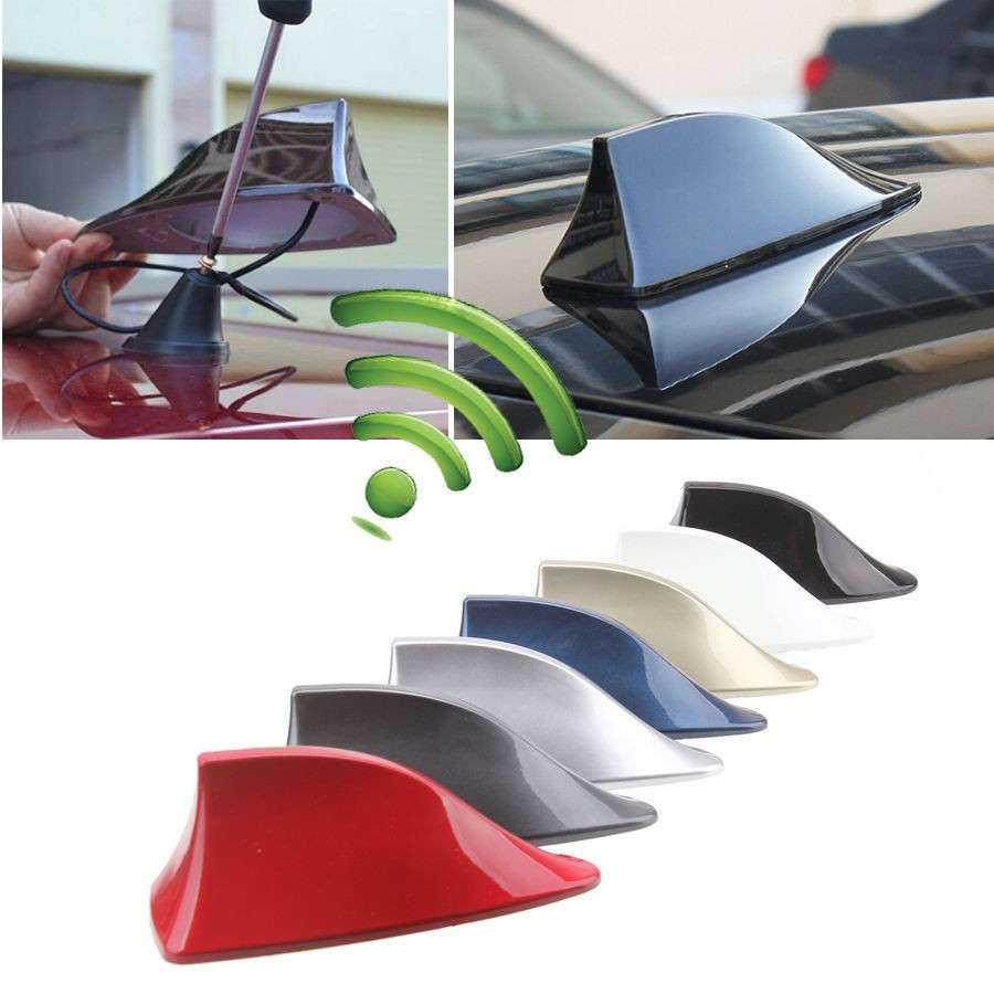 Universal Roof Shark Fin Antenna (White) *Free Shipping*