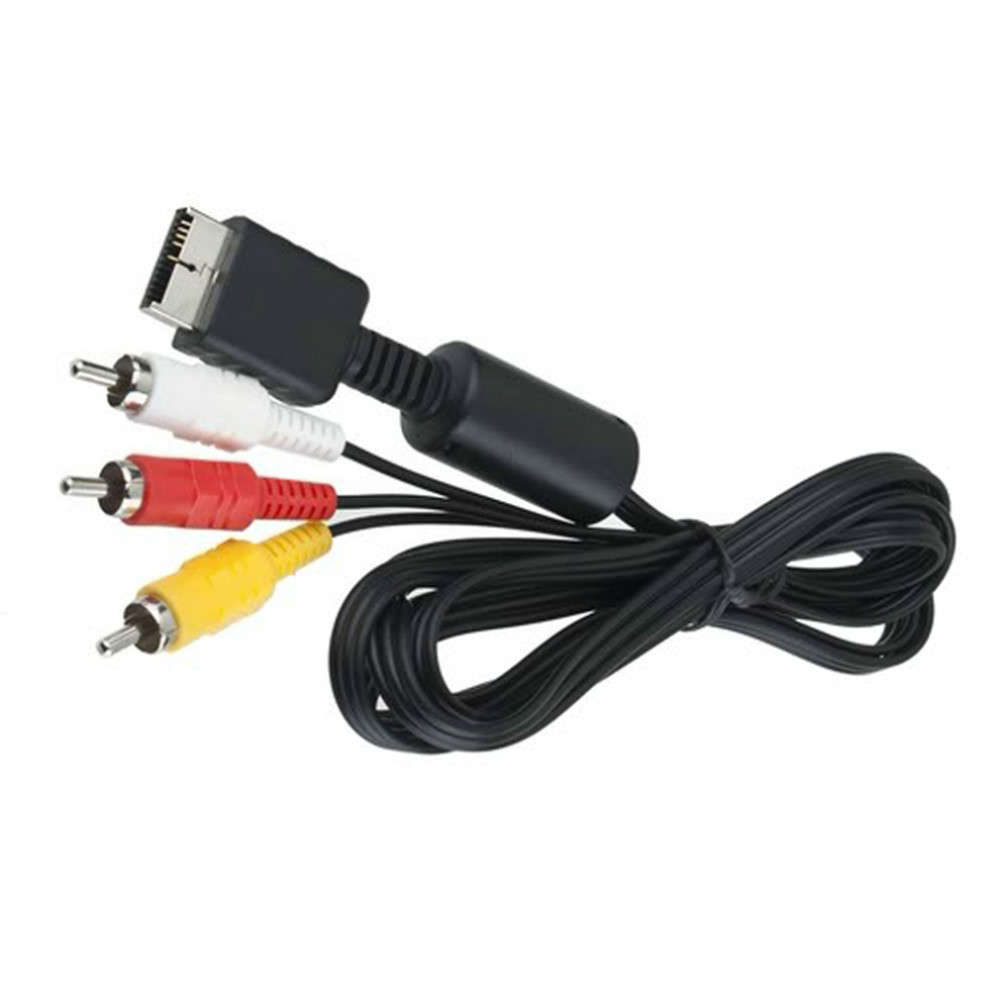 1.8m AV to RCA Cable For PlayStation PS / PS2 / PS3 *Free Shipping*
