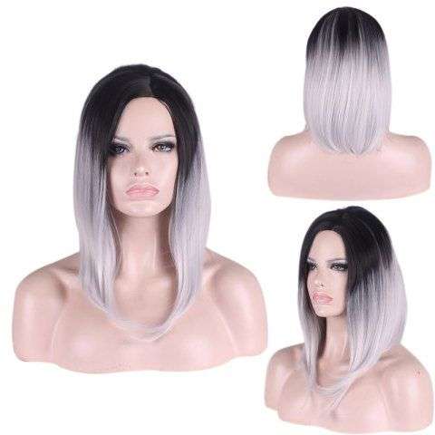 Medium Side Parting Straight Wig