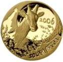 2006 SA Gold Natura Giraffe 1/10oz 24carat Gold Coin