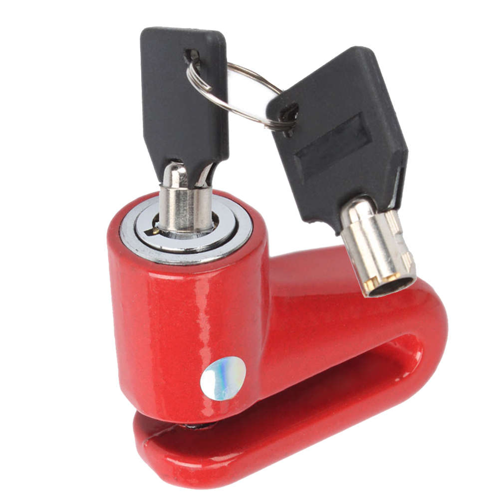 Motor Cycle Scooter Disc Brake Lock - Red