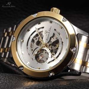 KRONEN & SOHNE Voyager See Through Skeleton Automatic Steel Watch w/ BOX AND PAPERS