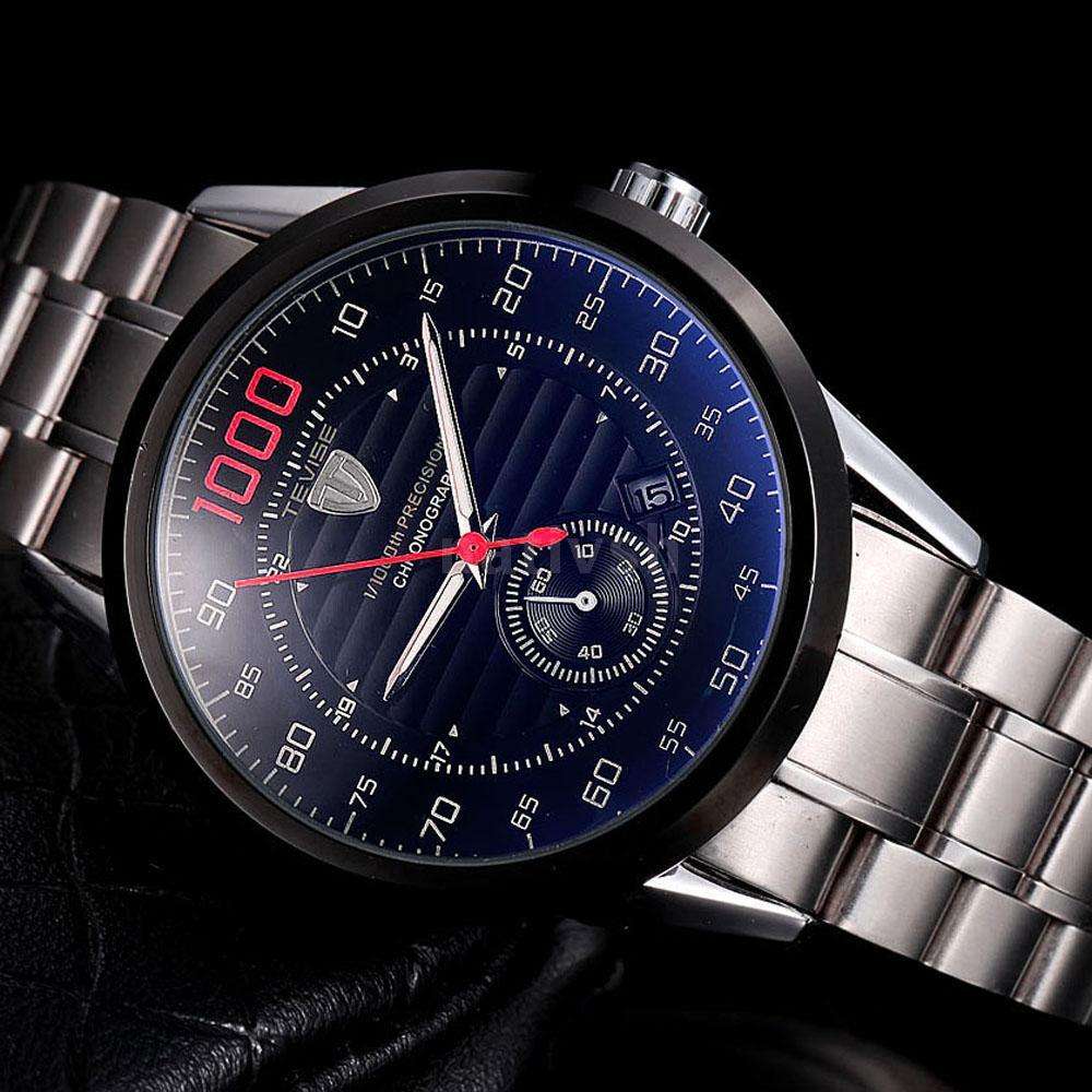 TEVISE Mechanical Watch Mens Man Self-winding Automatic Date Stainless X8 : Perfect Timing