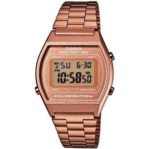 Casio B640WC-5A Vintage Rose Gold Digital Stainless Steel Watch