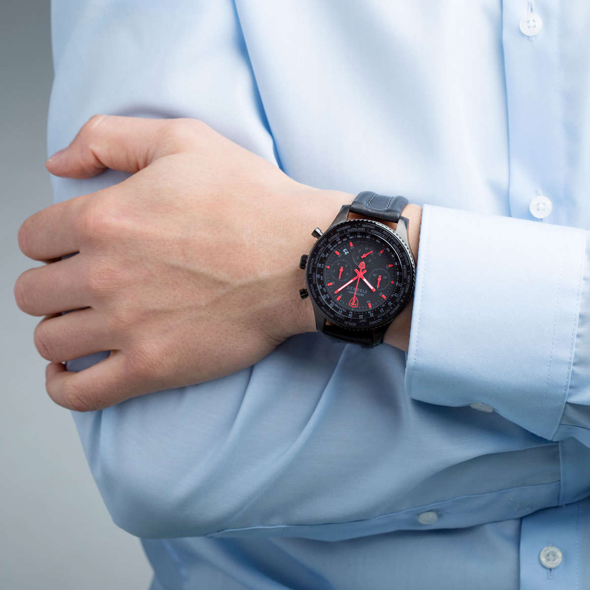 DETOMASO Firenze XXL 48mm Black Collection Chronograph BRAND NEW IN BOX