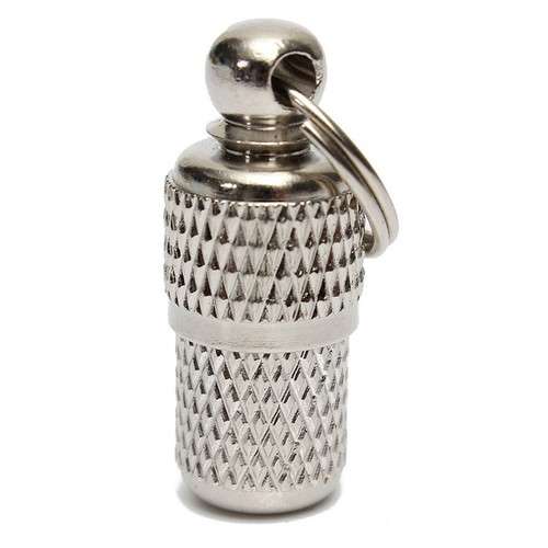 Metal Pendant Tube "Message in a Bottle" Time Capsule. 18mm x 8mm