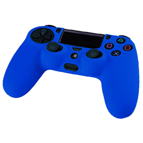Super Grip PRO Silicone Rubber Cover for PS4 Controller (Blue)