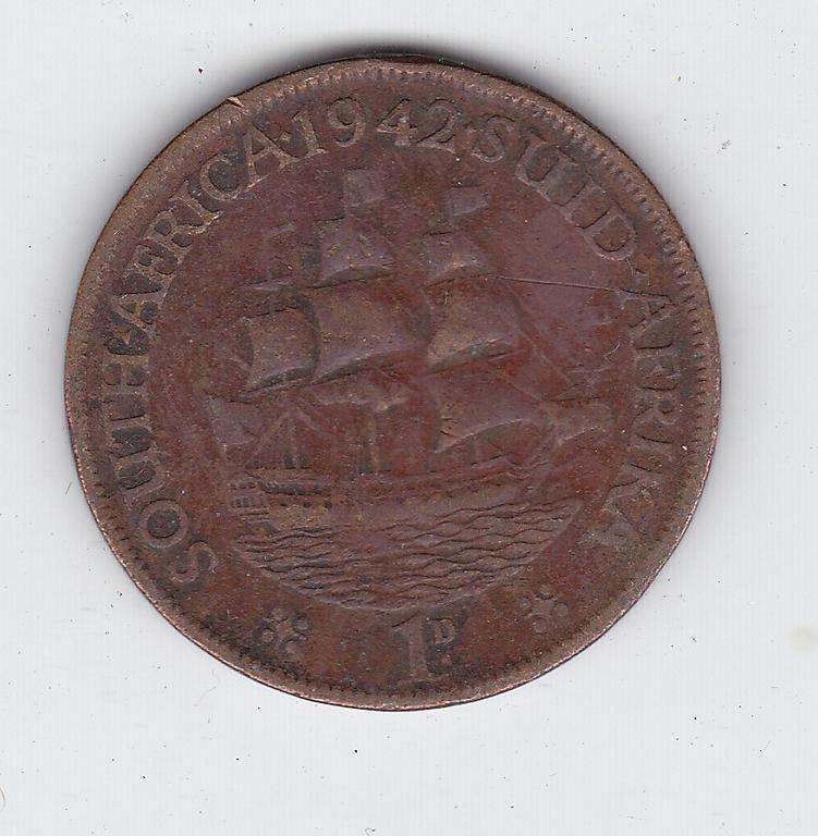 SOUTH AFRICA 1 PENNY 1942