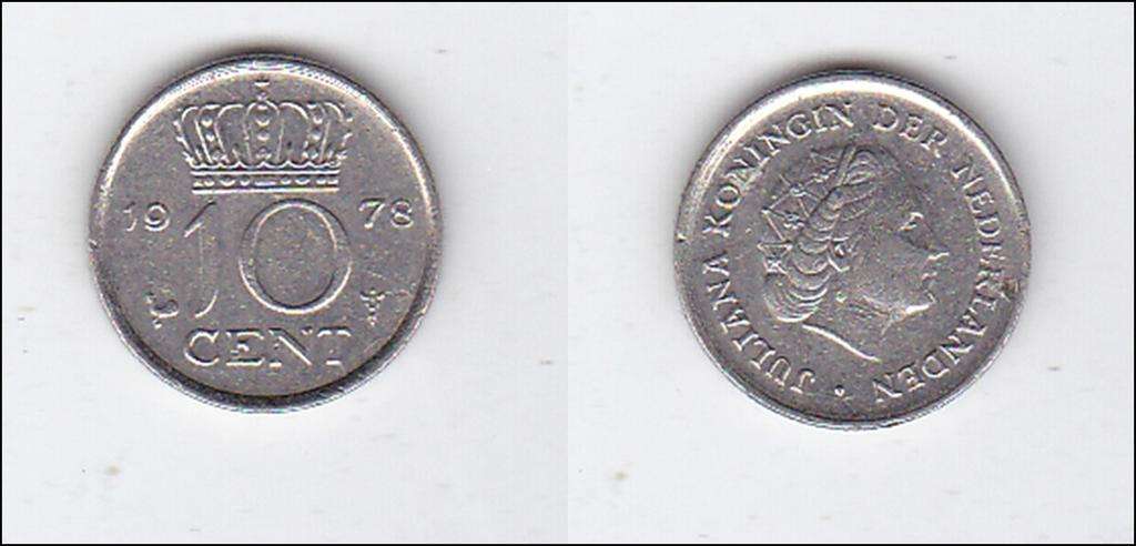 NETHERLANDS 10 CENT 1978