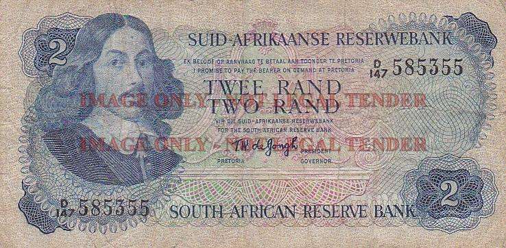 SOUTH AFRICA 2 RAND T.W. DE JONGH D147 585355