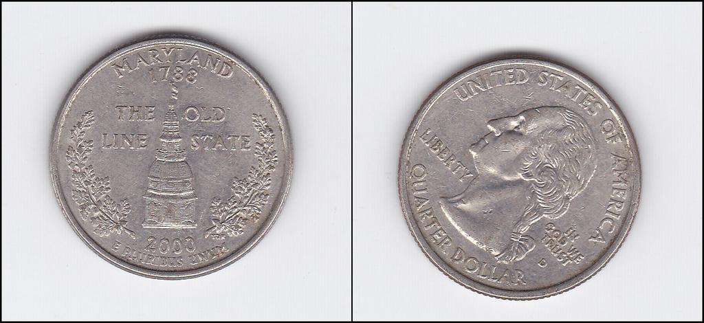 USA QUARTER DOLLAR MARYLAND 2000