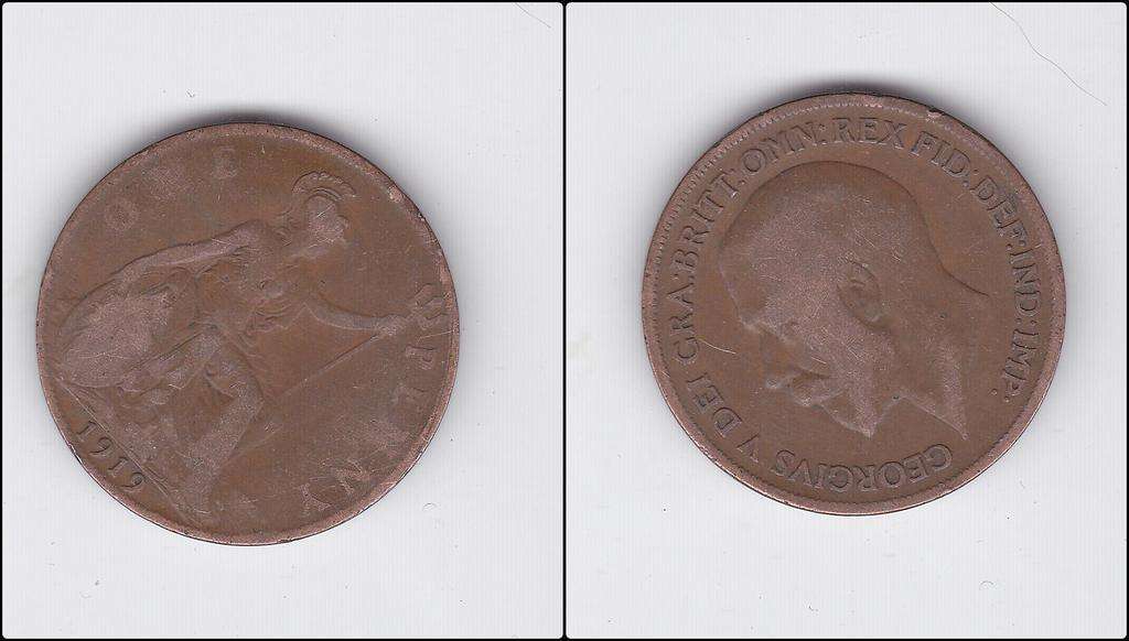 GREAT BRITAIN 1 PENNY 1919