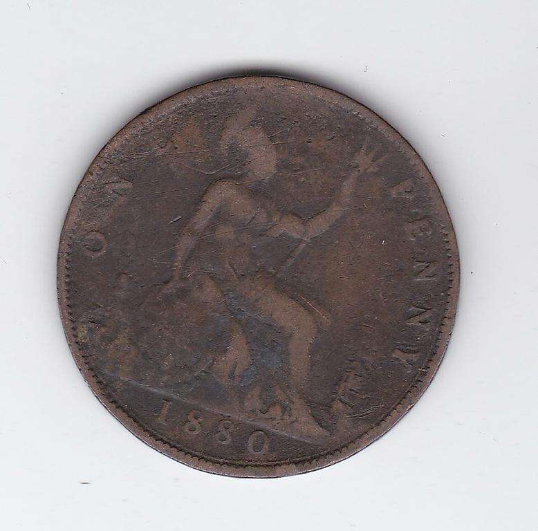 GREAT BRITAIN 1 PENNY 1880