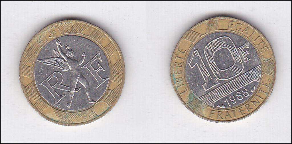 FRANCE 10 FRANCS 1988