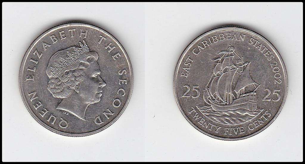 EAST CARIBBEAN STATES 25 CENTS 2002