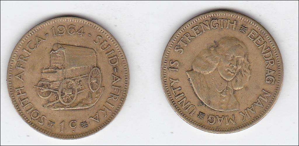 SOUTH AFRICA 1 CENT 1964