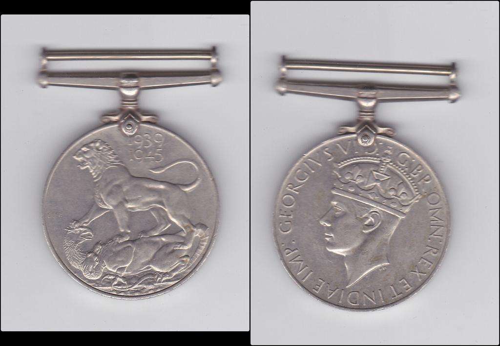 BRITISH WAR MEDAL 1939-1945 - UNNAMED