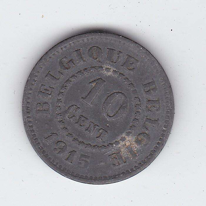BELGIUM 10 CENT 1915