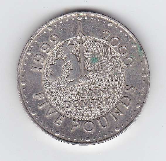 GREAT BRITAIN 5 POUNDS 1999 ANNO DOMINI