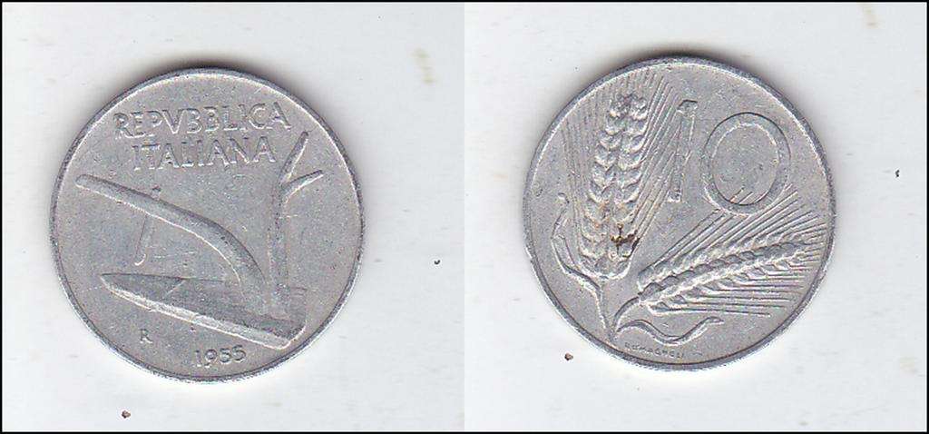 ITALY 10 LIRE 1953