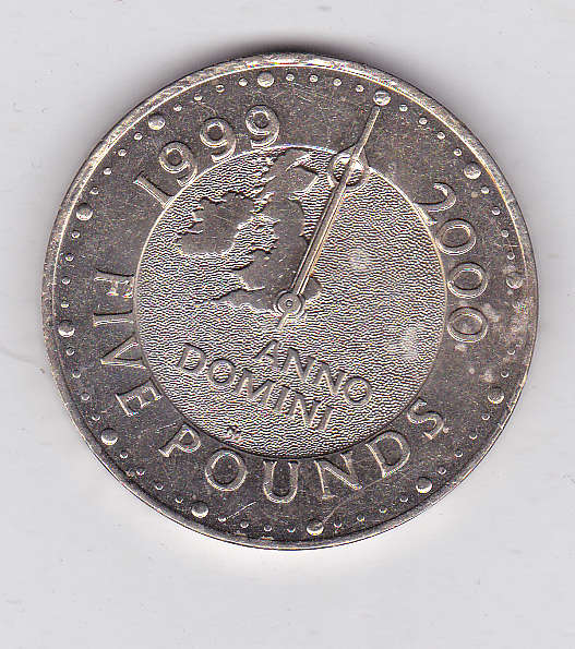 GREAT BRITAIN 5 POUNDS MILLENNIUM 1999