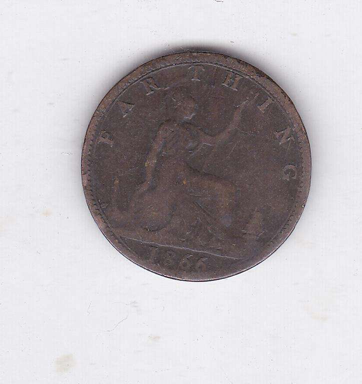 GREAT BRITAIN FARTHING 1866