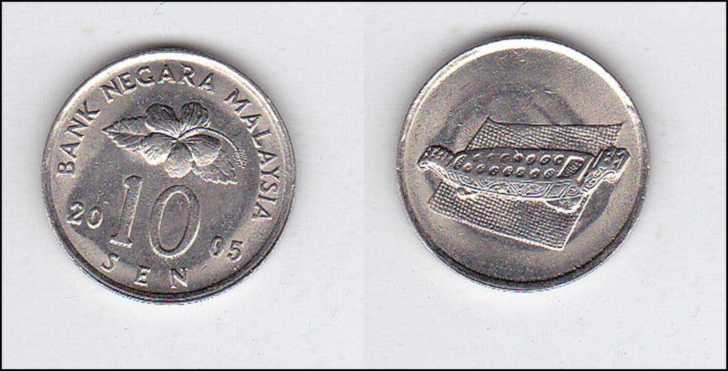 MALAYSIA 10 SEN 2005 HIGH GRADE