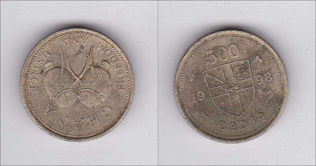 GHANA 500 CEDIS 1998
