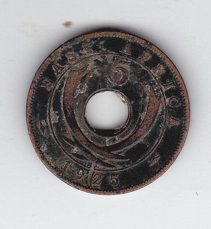 EAST AFRICA 5 CENTS 1925