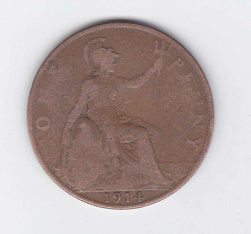 GREAT BRITAIN 1 PENNY 1914