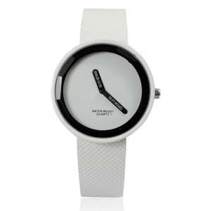 Fashion Simple Two Index Watch White [Free Shipping]