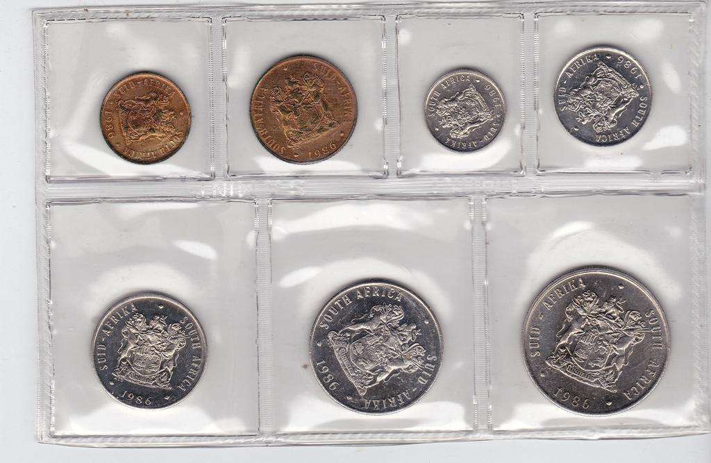 SOUTH AFRICA MINT PACK 1986
