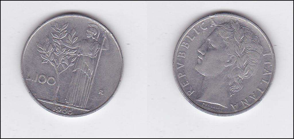 ITALY 100 LIRE 1966