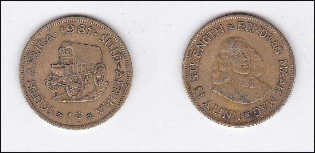 SOUTH AFRICA 1 CENT 1961