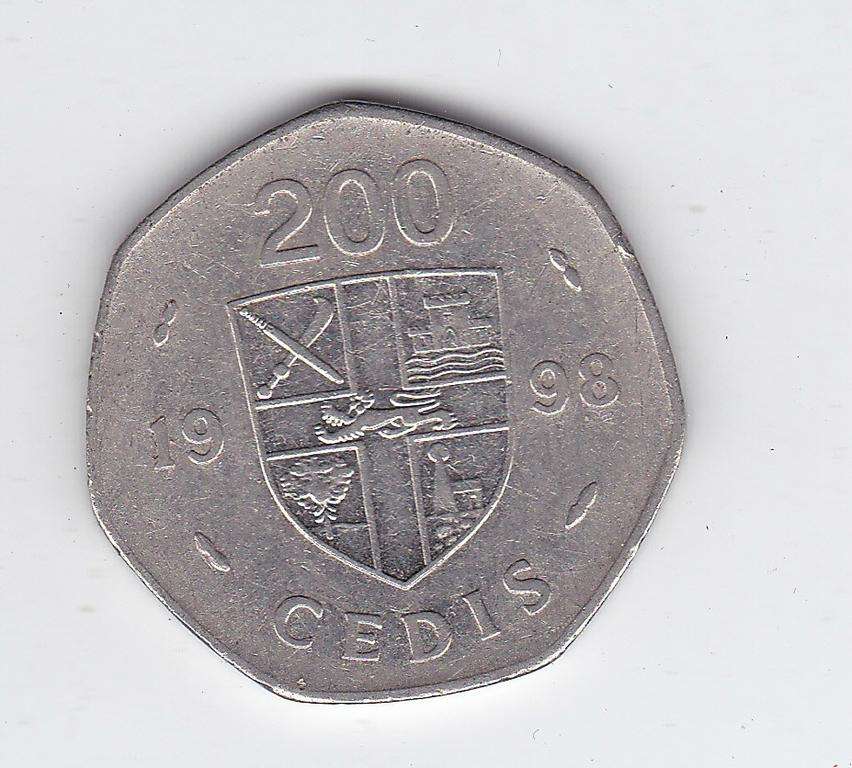 GHANA 200 CEDIS 1998