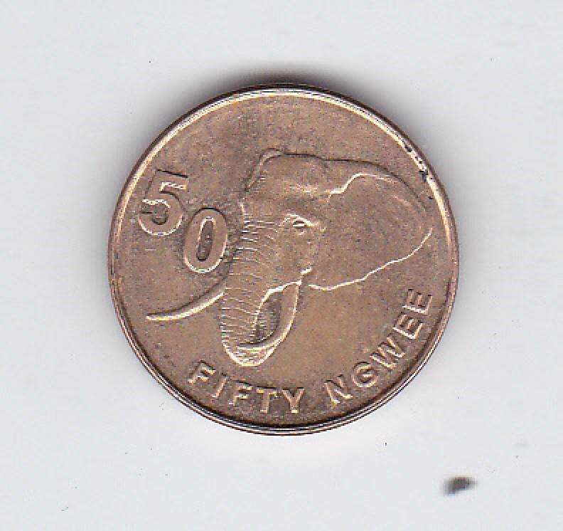 ZAMBIA 50 NGWEE 2012 HIGH GRADE