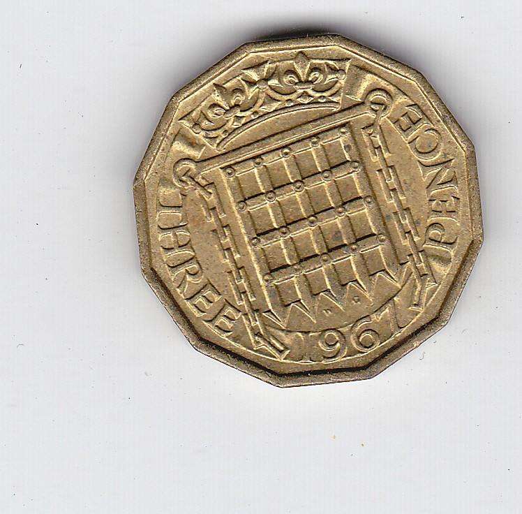 GREAT BRITAIN 3 PENCE 1967