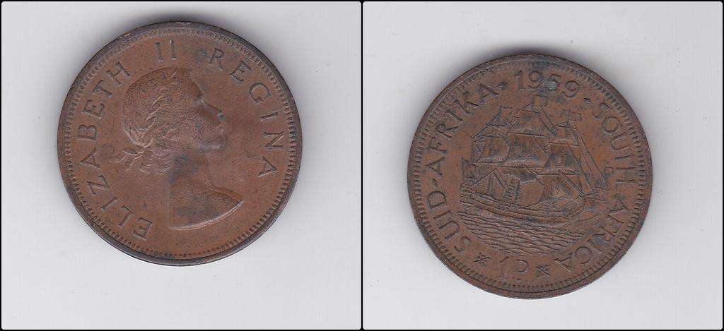 SOUTH AFRICA 1 PENNY 1959