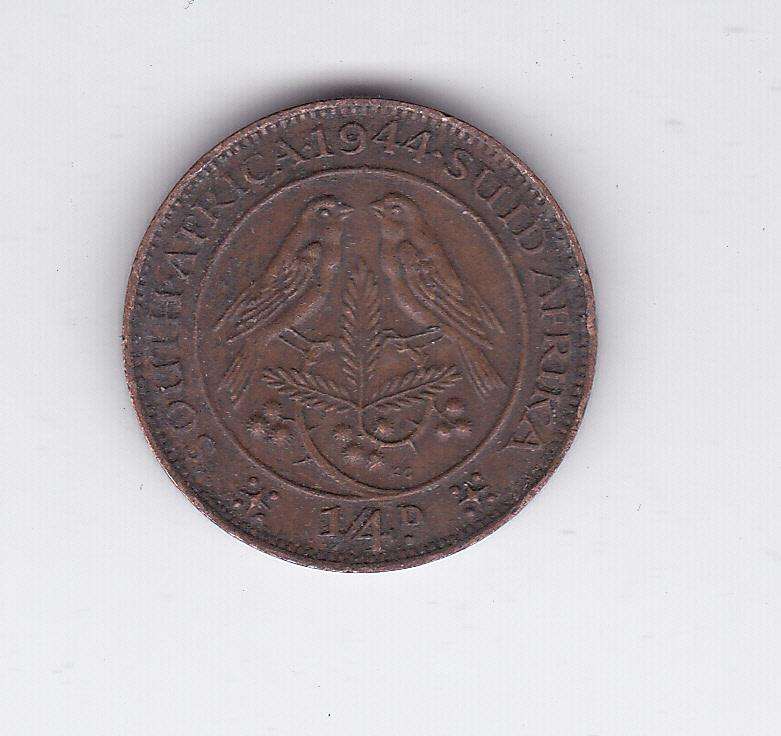 SOUTH AFRICA FARTHING 1944