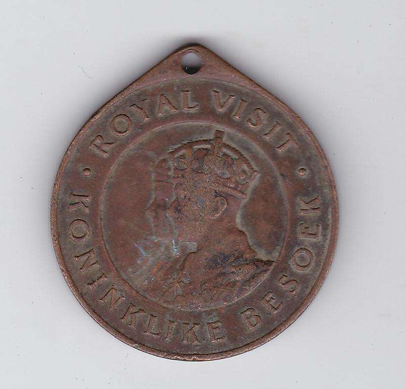 UNION OF SOUTH AFRICA ROYAL VISIT 1947 MEDAL