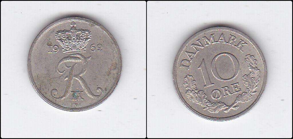 DENMARK 10 ORE 1969