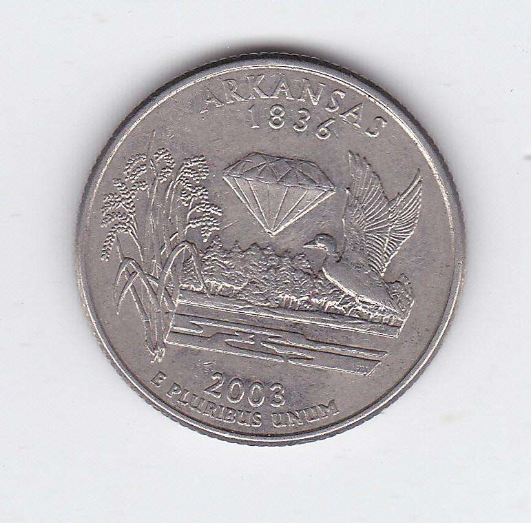 USA QUARTER DOLLAR ARKANSAS 2003