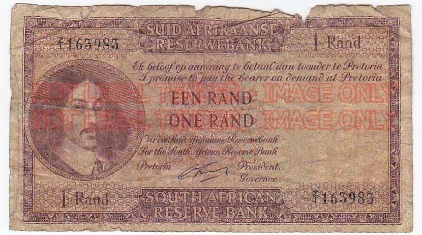 REPLACEMENT ONE RAND G.RISSIK Z1 163983 - SCARCE DATE